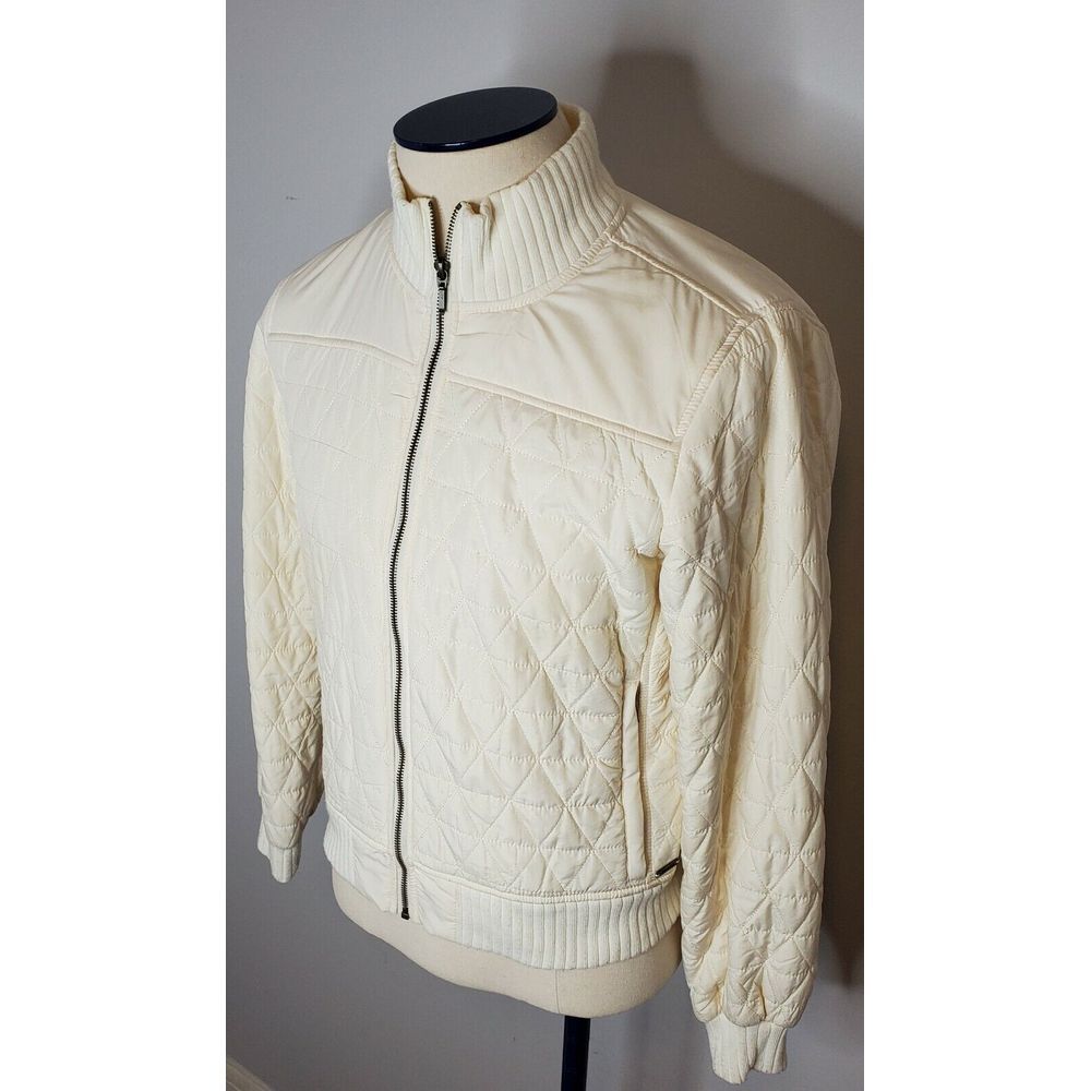 PRANA W's Diva Sherpa Lined Full Zip Insulated Jacket Size Large L White - Picture 2 of 9